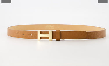 Kastgeluk  classic riem met gesp bruin